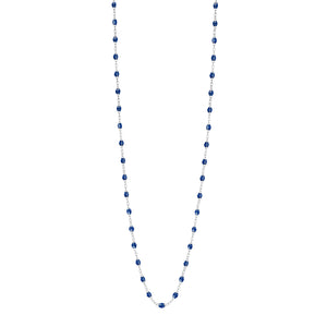 Gigi Clozeau - Sautoir prusse Classique Gigi, or blanc, 60 cm