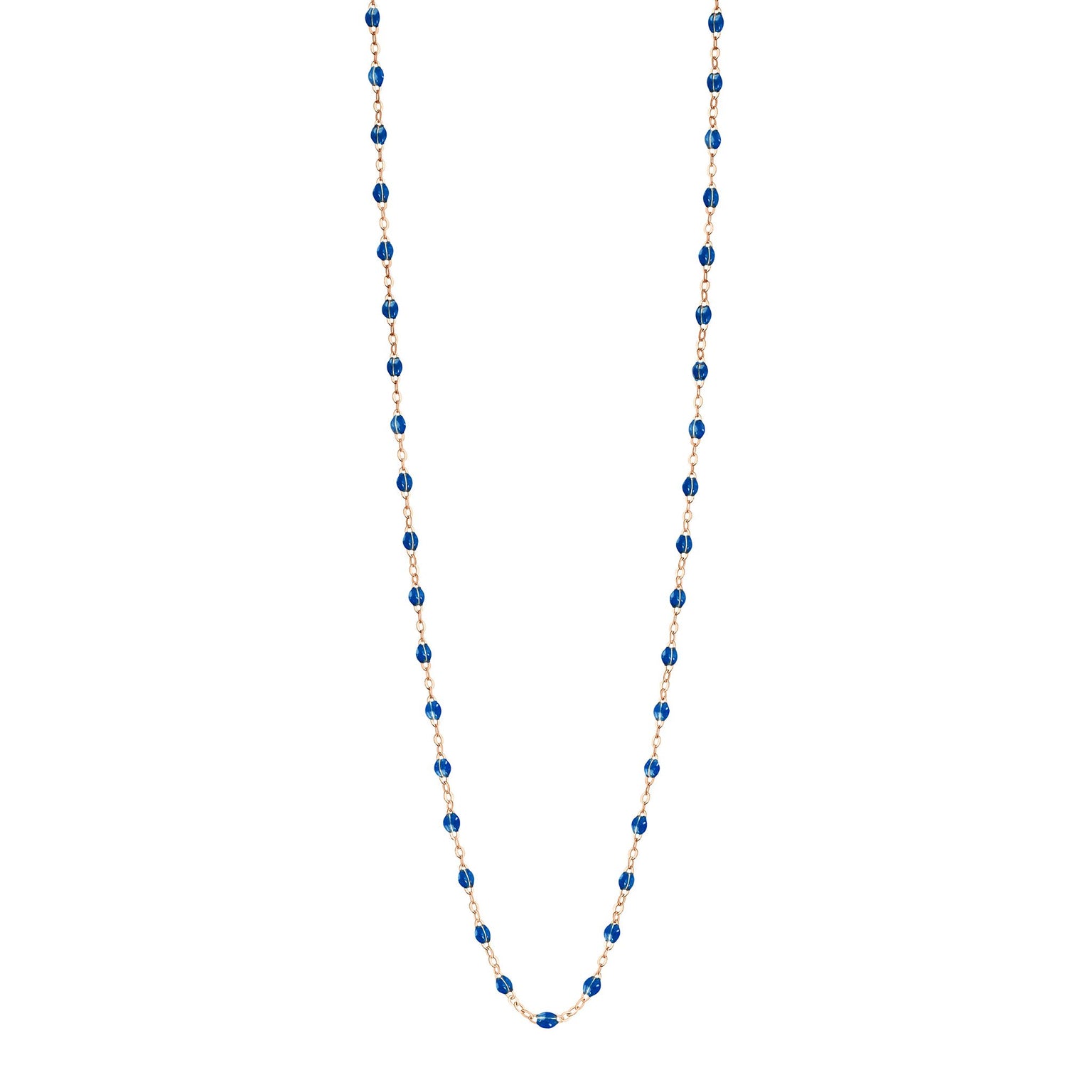 Gigi Clozeau - Sautoir saphir Classique Gigi, or rose, 86 cm