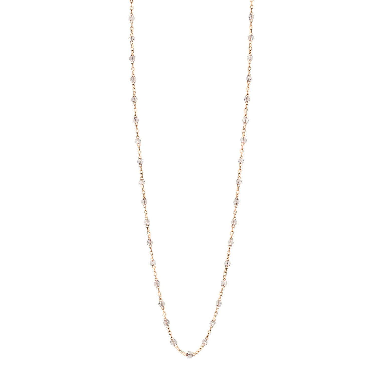 Gigi Clozeau - Sautoir sparkle Classique Gigi, or rose, 60 cm