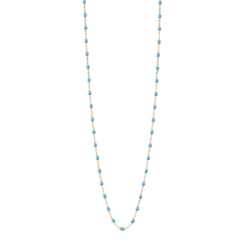 Gigi Clozeau - Sautoir turquoise Classique Gigi, or jaune, 86 cm