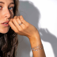 Gigi Clozeau - Bracelet rosée Puce diamants, or jaune, 17 cm